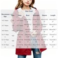 thumbnail image 4 of Puntoco Girls Long Rain Jacket Waterproof with Hood Lightweight Windbreaker Raincoat Plus Size Travel Camping Outdoor Coat Red 4-5 Years, 4 of 9