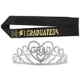 thumbnail image 4 of 1 Set of Creative 2024 Graduation Sash Shiny Rhinestone Crown Tiara Kit 2024 Graduated Party Decorations, 4 of 8