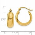 thumbnail image 4 of 14K Hoop Earrings 14k Yellow Gold Earrings, 4 of 4