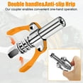 thumbnail image 3 of Grease Gun Coupler Double Handle High Pressure Quick Release Lock Oil Nozzles TAPDRA Spare Part, 3 of 4