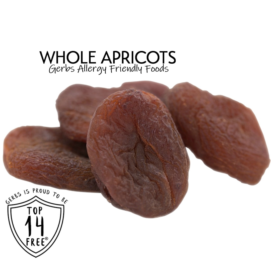GERBS Dried Apricots, 32 ounce Bag, No Sugar Added, Unsulfured, Preservative, Top 14 Food Allergy Free