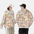 thumbnail image 4 of Kdxio Tropical Pink Flamingo Pineapple Print Women Men Sun Protection UPF 50+ Jackets Zip Up Long Sleeve Hoodie Hiking Lightweight with Pockets, 4 of 7