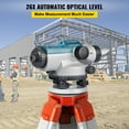 thumbnail image 2 of VEVOR Nivel óptico automático 26X Kit de nivel automático óptico Altura de alta precisión/Distancia/Nivel de ángulo Medición Nivel de constructores con compensador magnetico amortiguado y bloqueo, 2 of 9