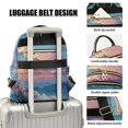 thumbnail image 4 of JIALIOU Mini Backpack Purse for Women Quilted Casual Daypack Small Travel Shoulder Bag, Evening Colorful Clouds, 4 of 7