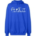 thumbnail image 2 of OXI Hoodie Sweatshirt - I Ate Some Pi Day It Was Delicious Math, Basic Casual Hoodie for Men's and Women Fleece Hoodie Long Sleeve - Royal Blue Small, 2 of 3