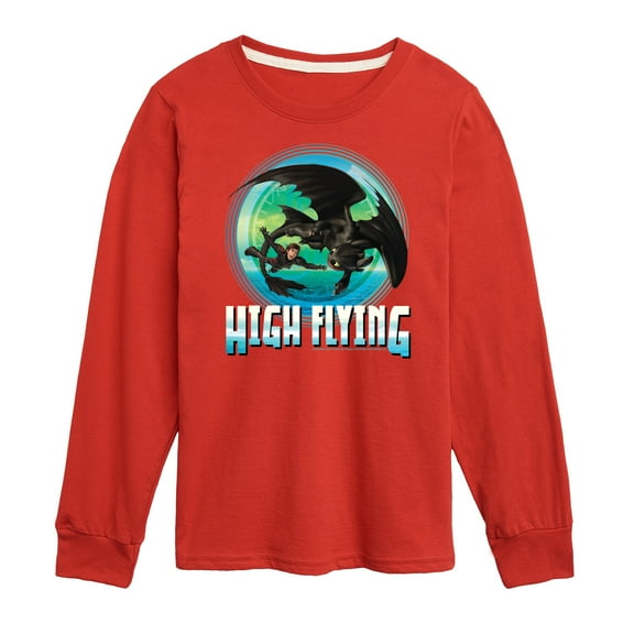 How to Train Your Dragon - High Flying - Toddler & Youth Long Sleeve Graphic T-Shirt