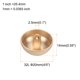 thumbnail image 2 of Uxcell 10pcs 32L Botones de Costura Redondos de Metal 20mm 4/5" Botón de Reemplazo para Traje Abrigo Camisa Pantalones, Tono Dorado, 2 of 6