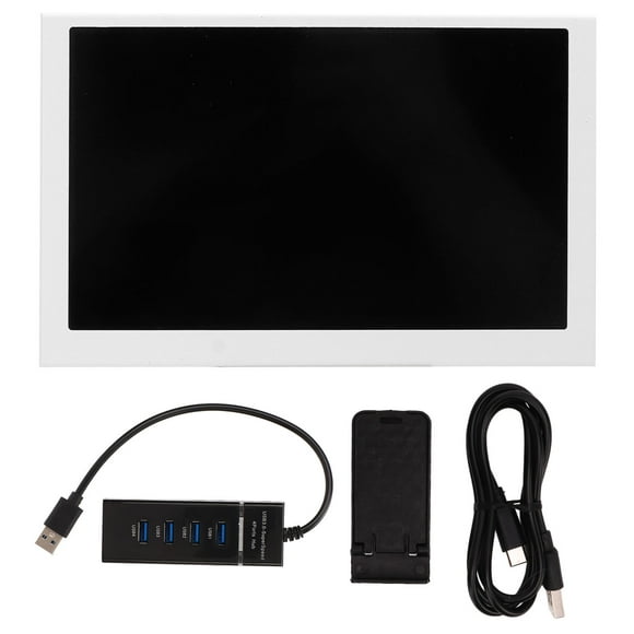 Monitor 5in Display Screen USB Type C IPS Full View Computer Accessory for Itx Chassis White