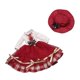thumbnail image 1 of Vestido de princesa para muñeca BJD 1/6, disfraz con accesorios para niñas pequeñas, bricolaje Rojo, 1 of 9