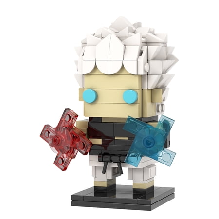 MOOXI Anime Jujutsus Gojo Satoru BrickHeadz Kaisens Building Set,Creative Cute Building Blocks Children Kits,Gifts for Amime Fans(233pcs)