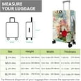 thumbnail image 6 of Travel Luggage Cover Suitcase Protector Fits 18-32 Inch Luggage Wheel Covers Patterned Travel Related Items Flower Luggage Protector Elastic Luggage Anti-scratch Suitcase Cover S, 6 of 6