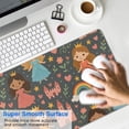 thumbnail image 4 of Long Mouse Pads for Desk,Colorful Princess Castle Pattern Desk Mats on Top Of Desks, Desk Mouse Pad Extra Large with 3mm Non-Slip Base and Stitched Edge for Gaming,Office,Work,Home 31.5"x11.8", 4 of 6