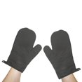 thumbnail image 3 of 2 PC Utensil Front Stitched Oven Mitt Olive Green, 3 of 3