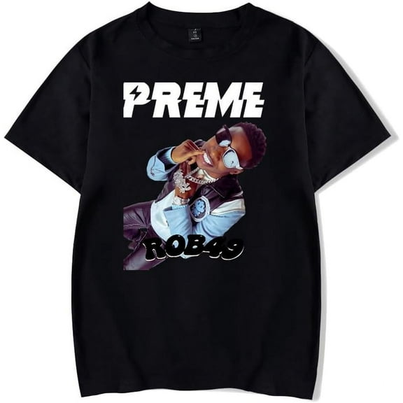 ROB49 Merch Print T-Shirt Women Men Casual Fashion Short Sleeve Tee Streetwear