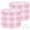 Color-3, variant on Lamp Shades Set of 2 Easy Assembly Pastel pink blurry gingham plaid white powder pink rose Drum Lampshades for Table Lamps Floor Lamps Pendant Light 13"x13"x10" Replacement Lamp Shade