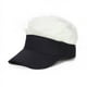 thumbnail image 1 of Zhuge Gorra de béisbol ajustable con visera y peluca novedosa (negra y blanquecina), 1 of 4