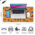 thumbnail image 5 of Long Mouse Pads for Desk,Orange Dinosaur Volcano Pattern Desk Mats on Top Of Desks, Desk Mouse Pad Extra Large with 3mm Non-Slip Base and Stitched Edge for Gaming,Office,Work,Home 31.5"x15.7", 5 of 6