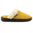thumbnail image 4 of Lazy Dogz Womens Otto Faux Fur Trim Suede Slippers, 4 of 8
