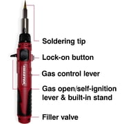 Master Appliance PI-20SiK Butane Soldering Iron Kit, Self-Igniting with Adjustable Temperature