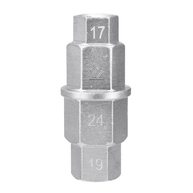 Yeacher 1Pc 3/8'' Drive Motorcycle Hex Key Spindle Wrench Tool Hex Allen Front Wheel Hub Axle Spindle Socket Adapter
