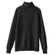 thumbnail image 2 of Gibobby Sueter Dama Suéter de cuello para mujer, suéter grueso de Color sólido para mujer, camisa de fondo de manga larga de punto suelto para otoño e invierno (Negro, L), 2 of 4