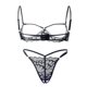thumbnail image 1 of Gibobby Conjuntos de bragas de encaje Ropa Dormir Mujer Sexy Accesorios erotico Ropa Sexi para Mujer lencería de Princesa Brasier y calzon Mujer Tanga Sexy Mujer(Negro, G), 1 of 5