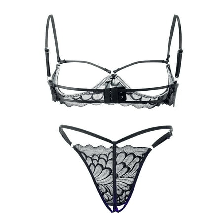 

Sleepwear Fashion Ring Lingerie Lace Garter Pajamas Steel Underwear Lace Bra And Thong Set Mens Cotton Underwear Boxers