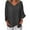 Black, variant on gakvbuo Fall Clothes For Women 2022 Trendy Business Casual Plus Size Tops For WomenFashion Womens V-Neck 3/4 Sleeve Solid Casual T- Shirt Blouse Tops