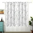 thumbnail image 2 of Tree Branch Grommet Blackout Curtains Thermal Insulated Window Curtain Sets for Bedroom Living Room 63"L x 55"W 2 Panels, 2 of 5