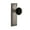 Antique Pewter, variant on Grandeur 852730 Fifth Avenue Solid Brass Rose Single Dummy Door Knob - Nickel