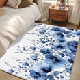 thumbnail image 4 of Area Rugs 2.7'x5', Blue Blooms Floral Carpet for Living Room Bedroom Dining Room, Farmhouse Spring Flowers Botanical Throw Kitchen Rugs Non Slip Washable Rectangle Indoor Outdoor Rugs, 4 of 8