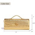 thumbnail image 4 of WREAGD Woven Handbag for Women Fashion Evening Shoulder Bag PU Leather Handmade Clutch Purse Casual Crossbody Bags 2024, 4 of 9