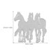 thumbnail image 2 of Moluckfu 2Ud Troqueles Metálicos De Para Manualidades Caballo Plantillas De Estampado, 2 of 8