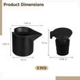 thumbnail image 2 of 3 Pack 2-in-1 Silicone Wine Stopper – Leakproof, Reusable  Pour Spout, Universal Fit for Standard Wine Bottles, Modern Black, 2 of 5