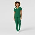 thumbnail image 3 of Wink W123 Women's Mock Wrap Scrub Top, Hunter, 3X Womens, 3 of 6