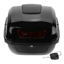 PTOOTP Motorcycle Tour Tail Box Scooter Trunk Black ABS Storage 1Pack for Long Trips