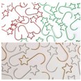 thumbnail image 3 of 80 ganchos navideños de metal decorativos con forma de estrella, plateados, 3 of 13