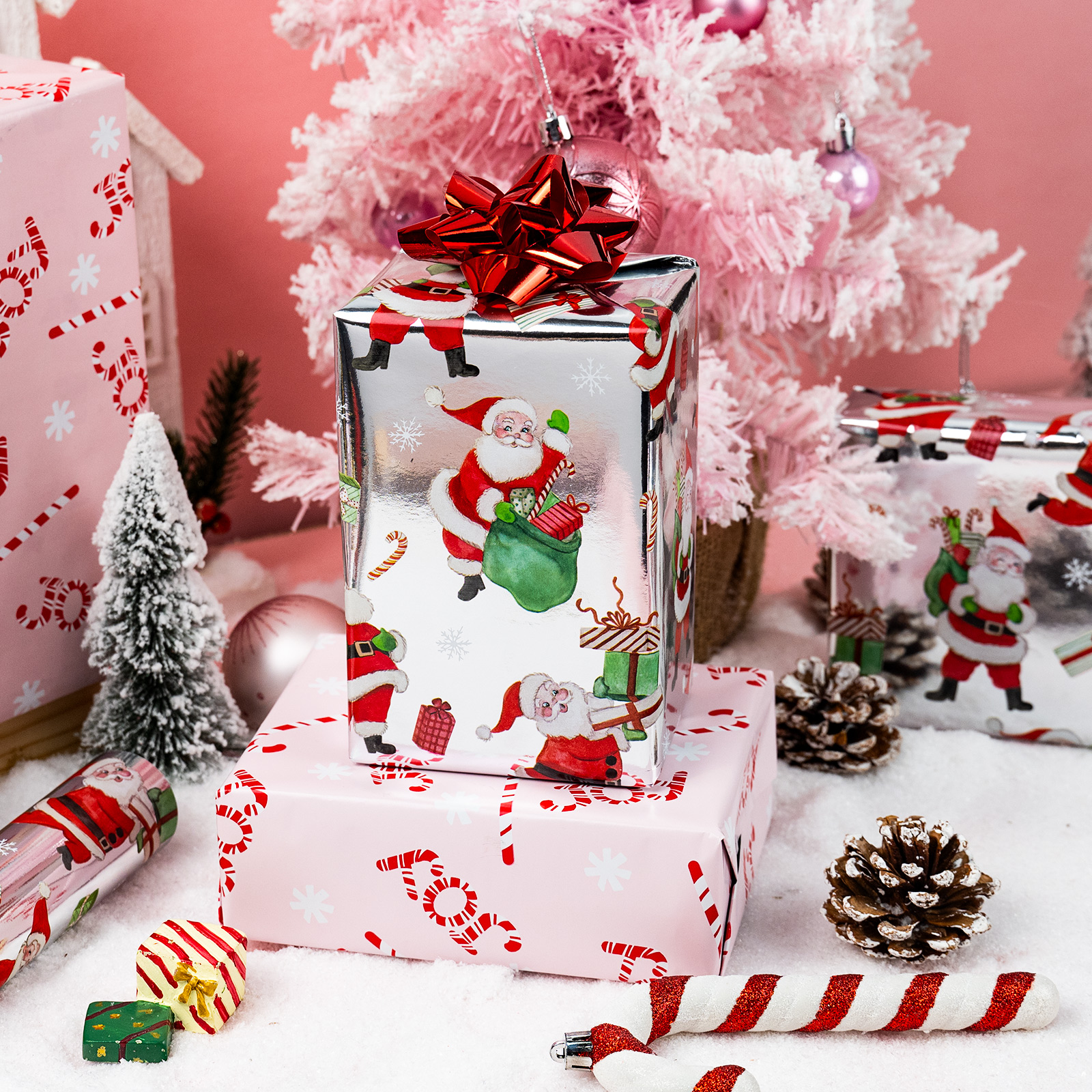 Homeral Reversible Christmas Wrapping Paper Roll photo 3