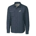 thumbnail image 2 of Men's Cutter & Buck Heather Navy Reno Aces Big & Tall Rainier PrimaLoft Eco Insulated Quilted Button-Up Shacket, 2 of 3