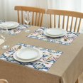 thumbnail image 3 of Colorful Geometric Triangle Diamond Pattern Summer Placemats Table Placemats Set Of 4-Linen Kitchen Washable Placemats Table Mats 11.8"x17.7" Non-Slip Heat Resistant, 3 of 6