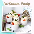 thumbnail image 3 of Paper Ice Cream Cups - 50-Count 11-Oz Disposable Dessert Bowls for All Foods, 3 of 7