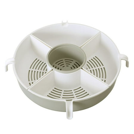 

Rice Fruit Washing Draining Basket Double Layer Plastic Washing Strainer