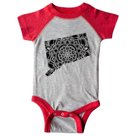 

Inktastic Connecticut Silhouette Mandala Gift Baby Boy or Baby Girl Bodysuit
