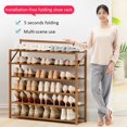 thumbnail image 4 of Gabinete de zapatos de almacenamiento múltiple para dormitorio, sin instalación, Zapatero plegable, puerta de casa, almacenamiento a prueba de polvo, 4 of 4