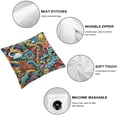thumbnail image 6 of Ollo0ord Throw Pillow Cushion Cover, Items Combined in an Abstract Style Movie Reel , Decorative Square Accent Pillow Case, Grey Black White, 6 of 7