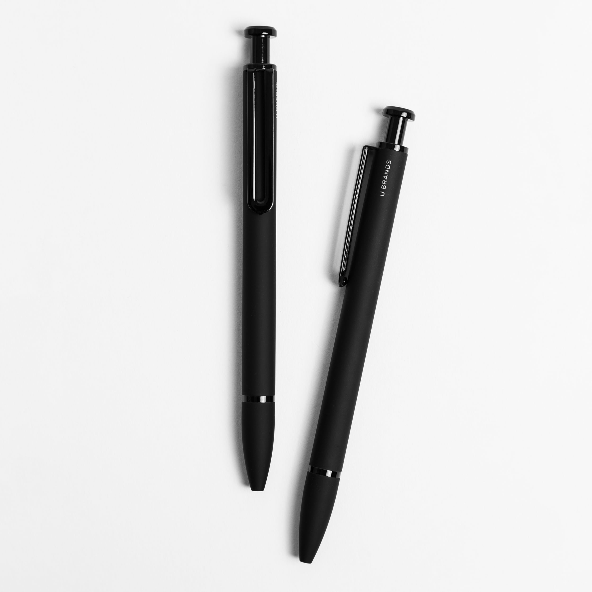 U Brands Monterey Soft Touch Ballpoint Pens, Midnight, 4 Count, 5136E