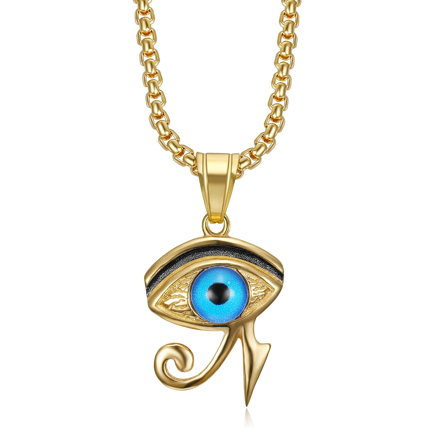OIDEA Gothic Snake Pendant Necklace - Stainless Steel Cobra Necklace For Men & Women - View #3