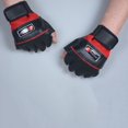thumbnail image 3 of Soft Workout Gloves Multi-functional Fitness Gloves Breathable Anti-slip Protective Workout Gloves for Gym Weightlifting Training Fashionable Splicing, 3 of 8
