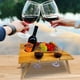 thumbnail image 4 of Hot6sl Ofertas y Liquidaciones Mesa Plegable de Madera para Exteriores, Mesa Portátil para Picnic, Mesa con Copas de Vino, 4 of 7