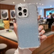 Compatible with iPhone 12 Pro Max Glitter Paper Gradient Color Case, Women Luxury Clear Case for iPhone 12 Pro Max Case Soft TPU Shockproof Clear Cover Designed for iPhone 12 Pro Max, Blue